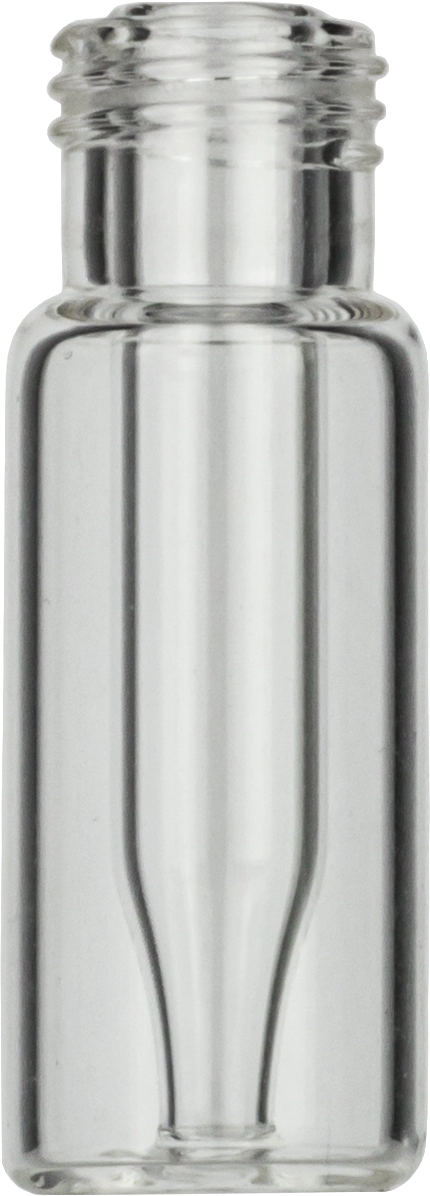 Screw neck vial, N 9, 11.6x32.0 mm, clear, with integr. 0.2 mL insert