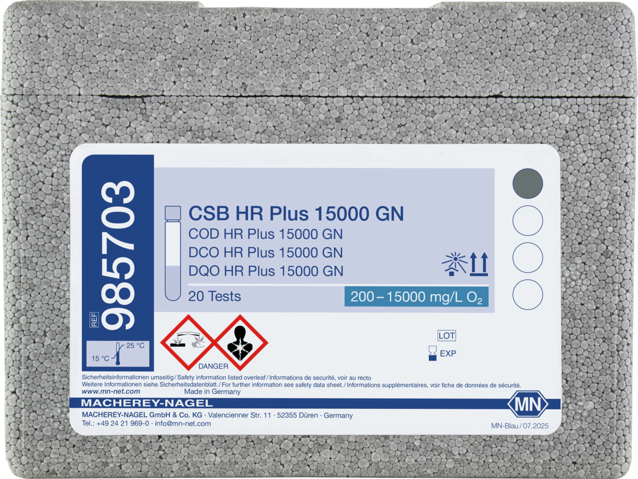 Tube test COD HR Plus 15000 GN