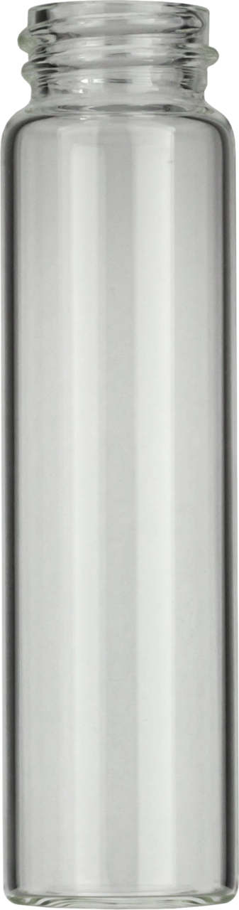 Screw neck vial, N 20, 22.7x86.0 mm, 24.0 mL, flat bottom, clear