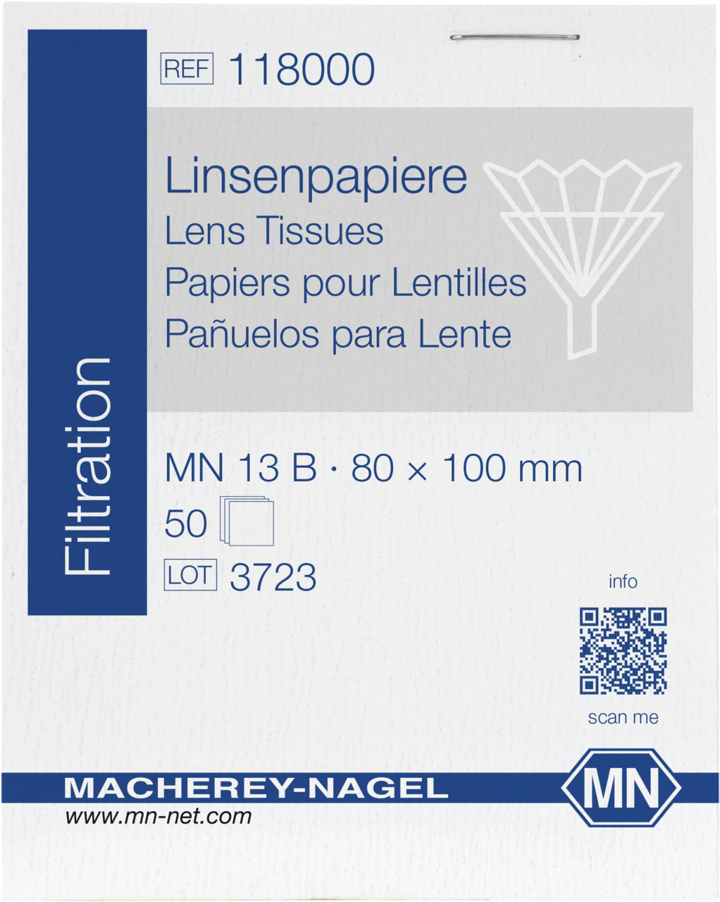 Filter paper sheets, MN 13, Lens tissue paper, Smooth