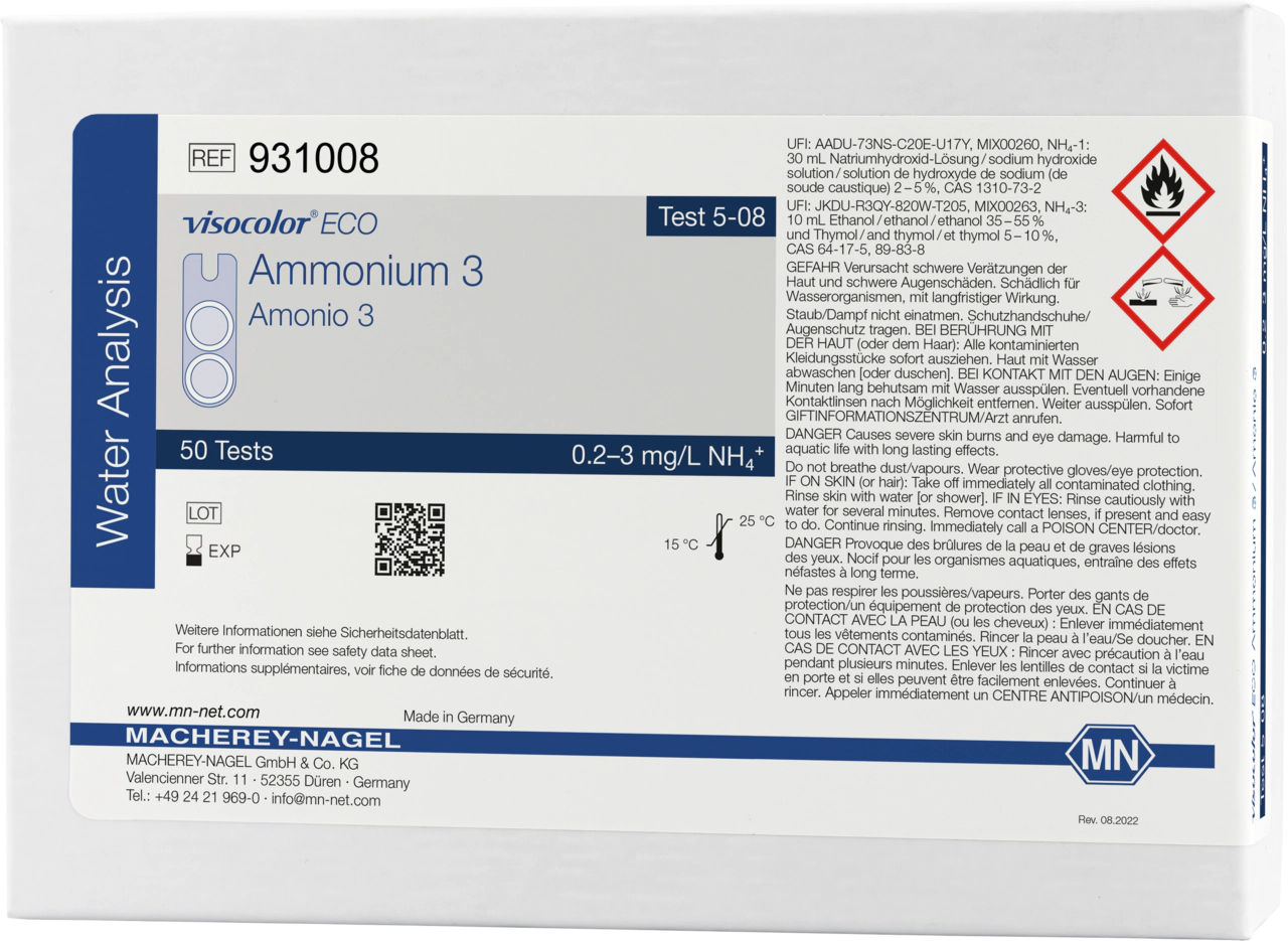 Colorimetric test kit VISOCOLOR ECO Ammonium 3