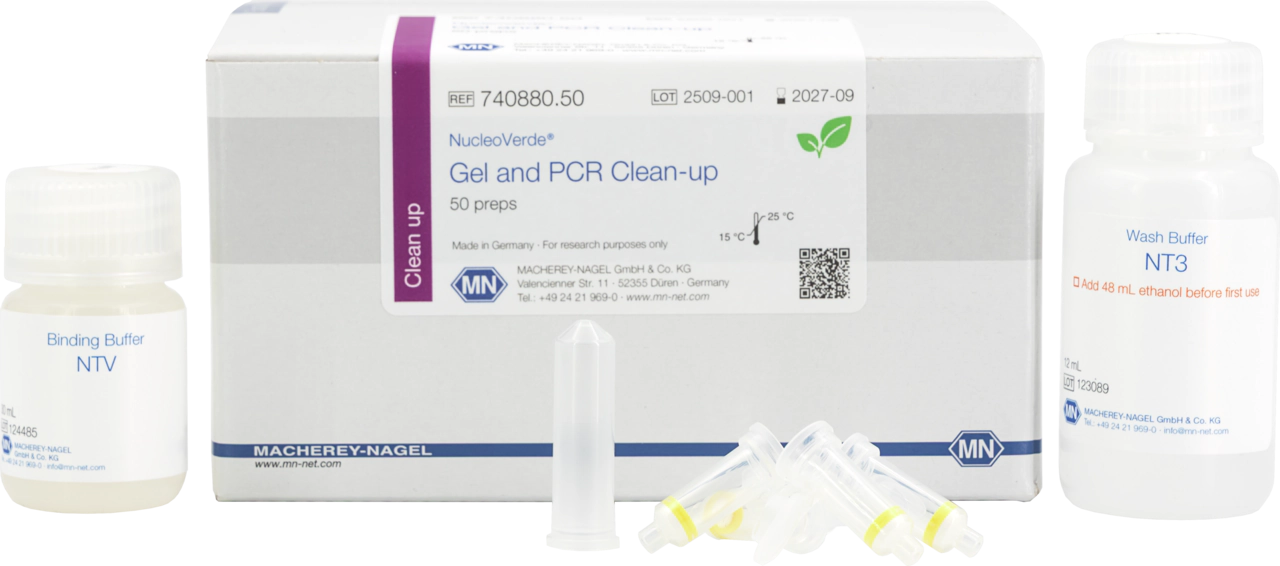 NucleoVerde Gel and PCR Clean-up, Eco-friendly mini kit for gel and PCR clean-up