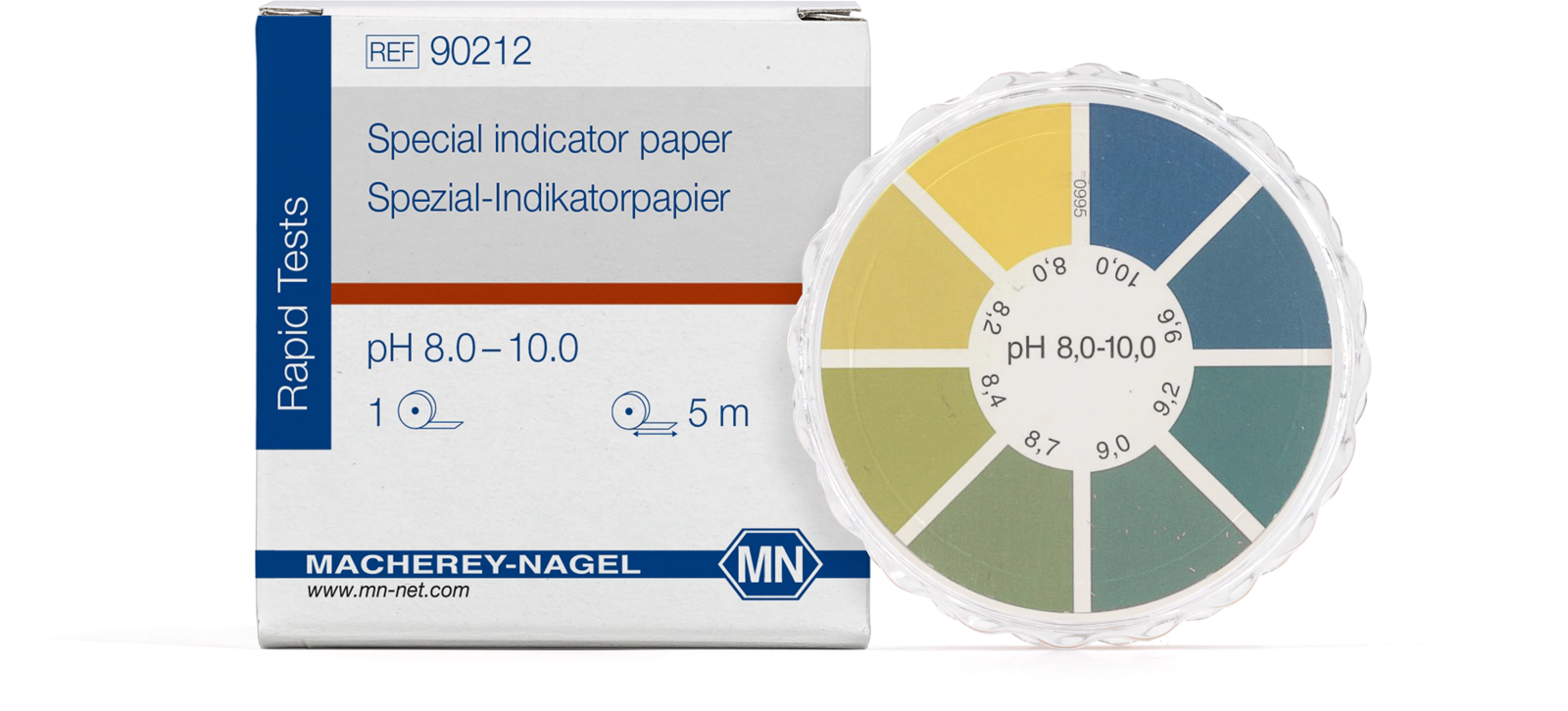 Special indicator paper pH 8.0–10.0, reel