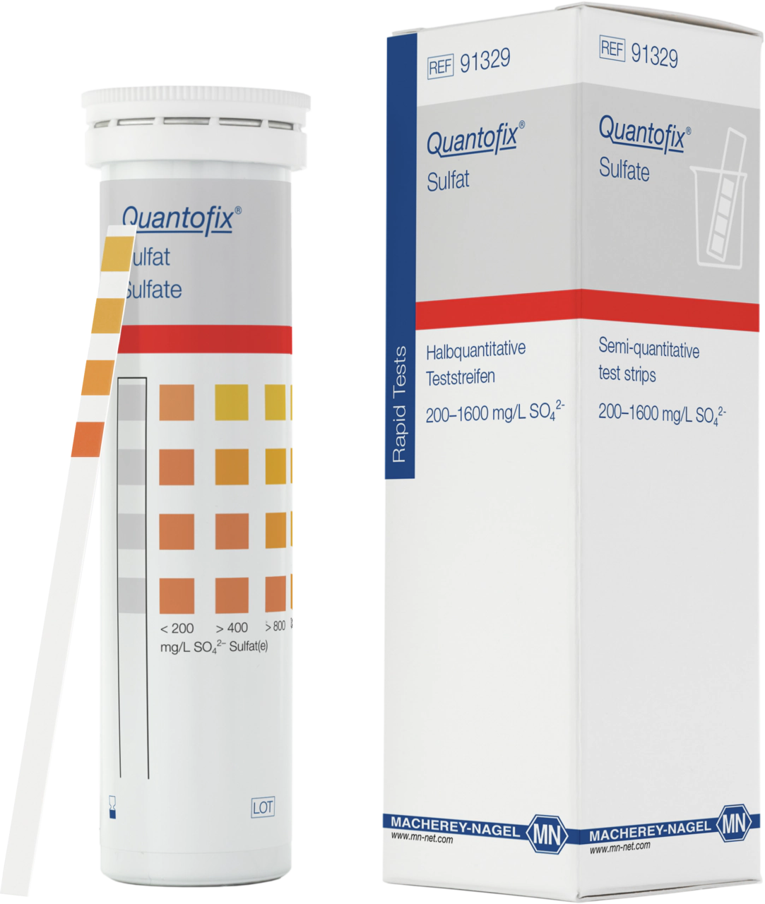 Semi-quantitative test strips QUANTOFIX Sulfate