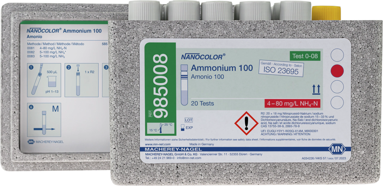 Tube test NANOCOLOR Ammonium 100