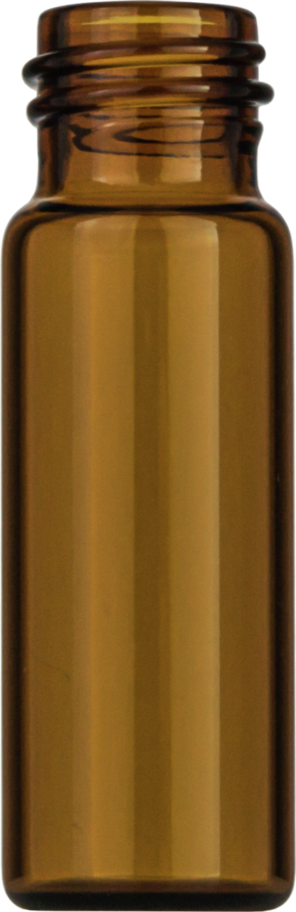 Screw neck vial, N 13, 14.75x45.0 mm, 4.0 mL, flat bottom, amber