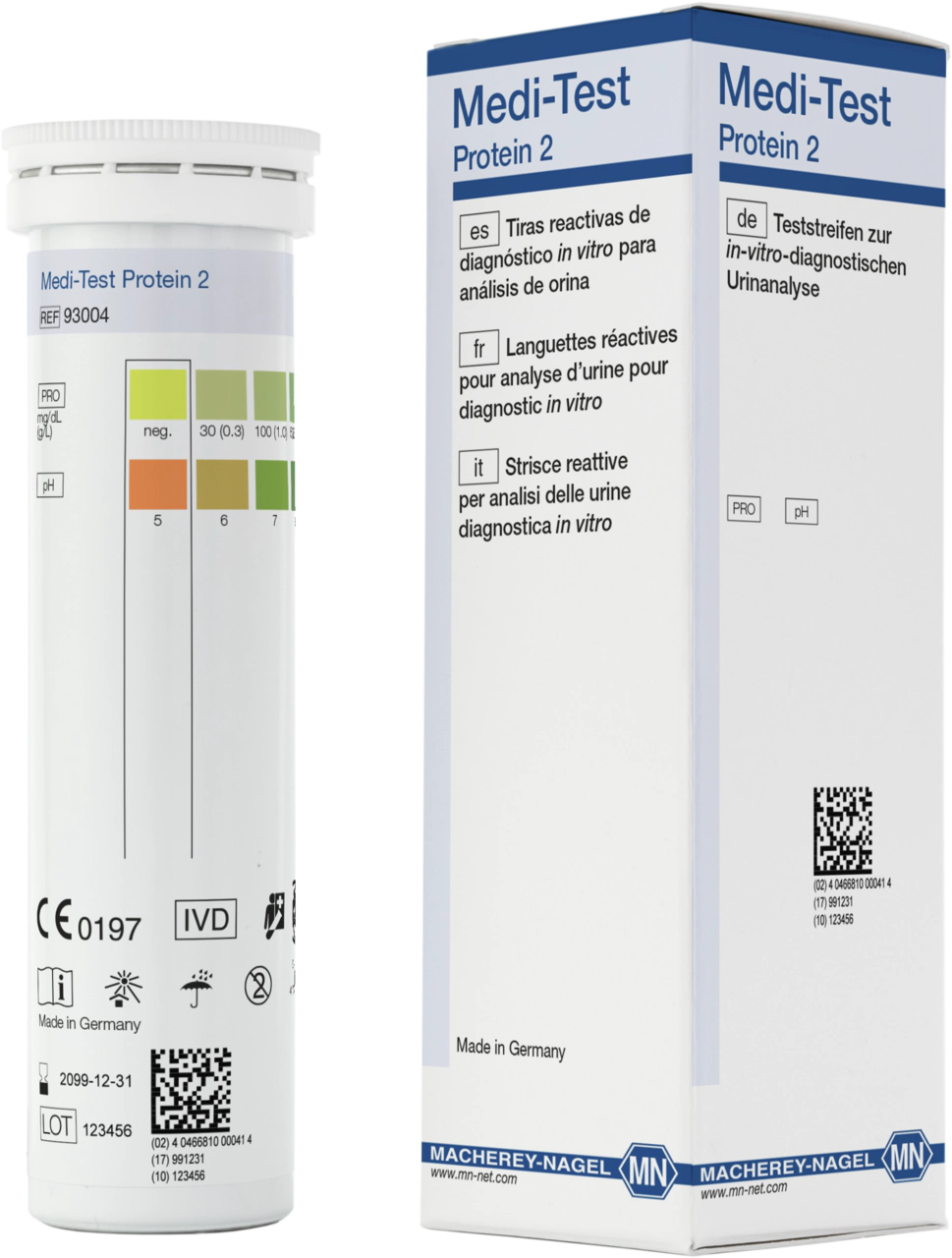 Urine test strips, Medi-Test Protein 2