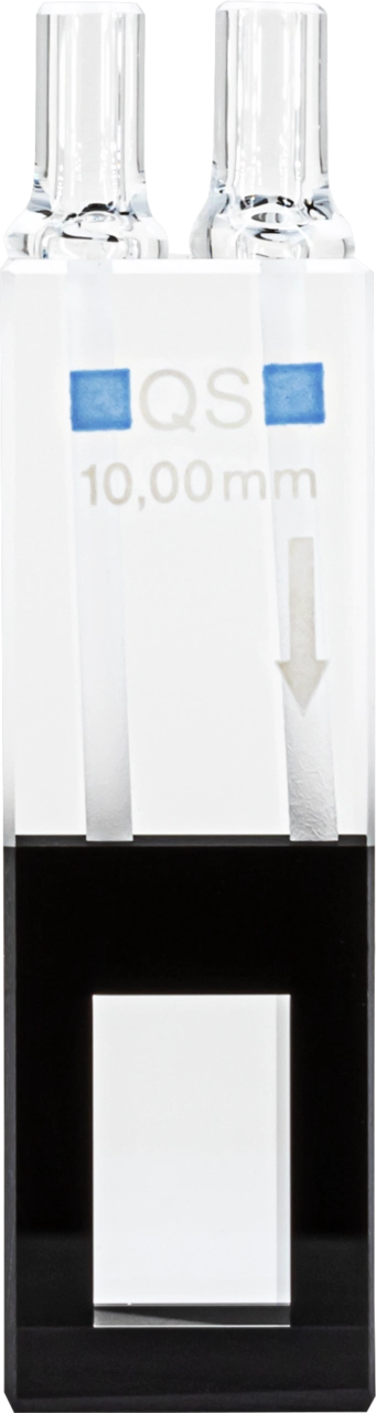 Flow cuvette, quartz glass, 10 mm