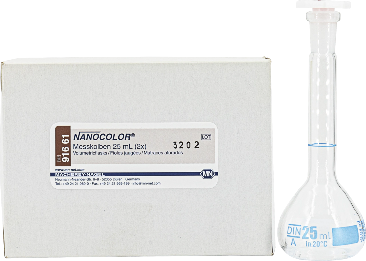 Volumetric flask, 25 mL