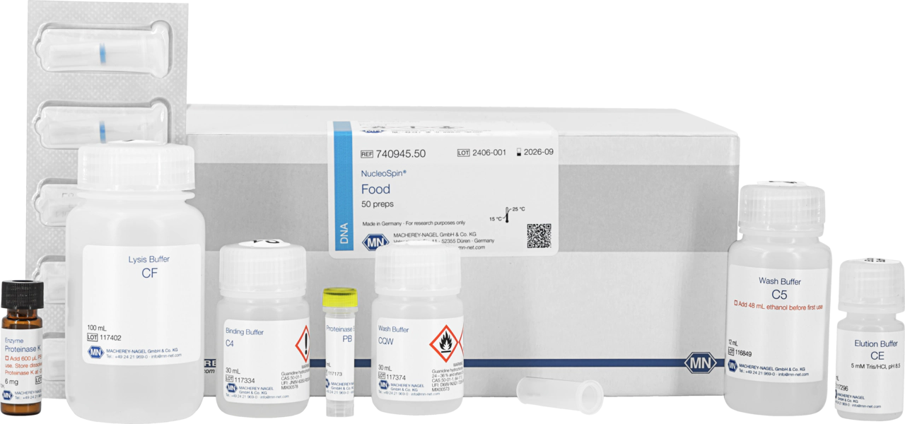 NucleoSpin Food, Mini kit for DNA from food
