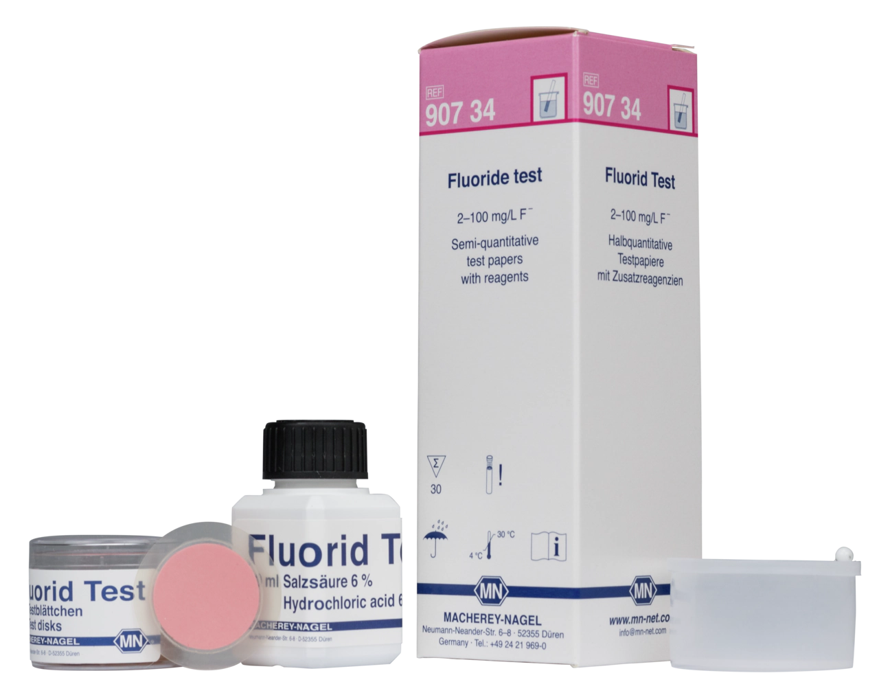 Semi-quantitative test paper Fluoride Test