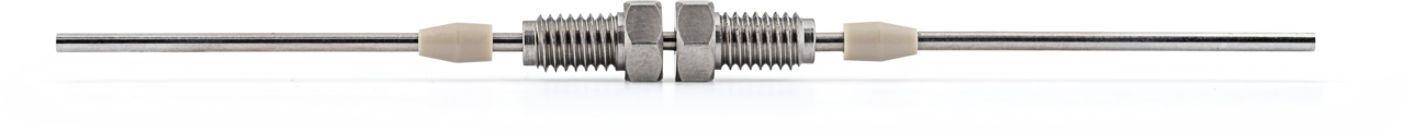 Capillary union Type 1, 10 cm L, 1/16" OD, 0.25 mm ID, incl. nuts and ferrules