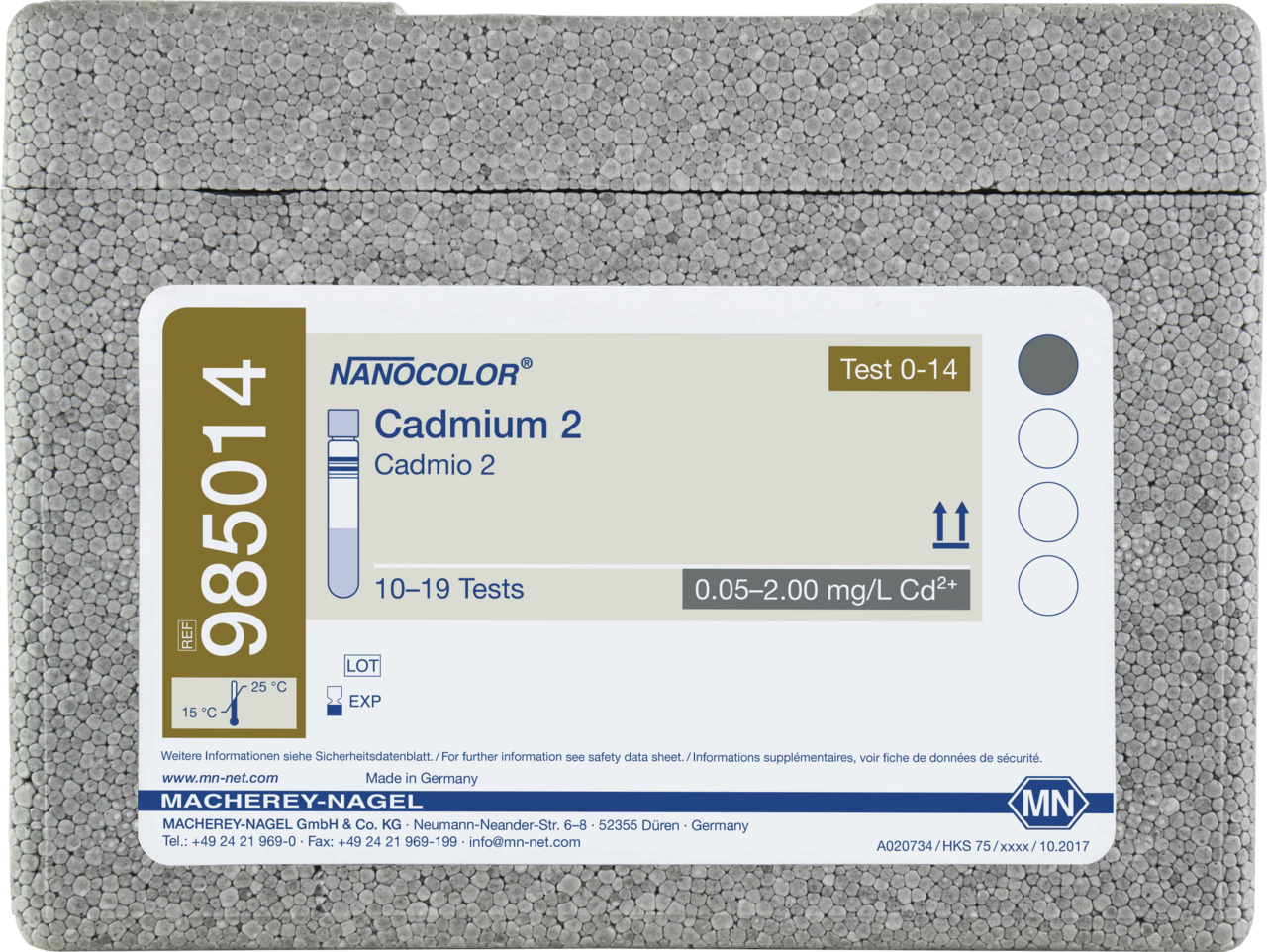 Tube test NANOCOLOR Cadmium 2
