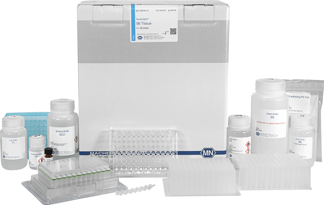 NucleoSpin 96 Tissue, 96-well kit for DNA from cells and tissue