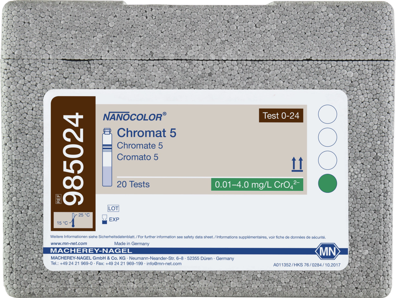 Tube test NANOCOLOR Chromate 5
