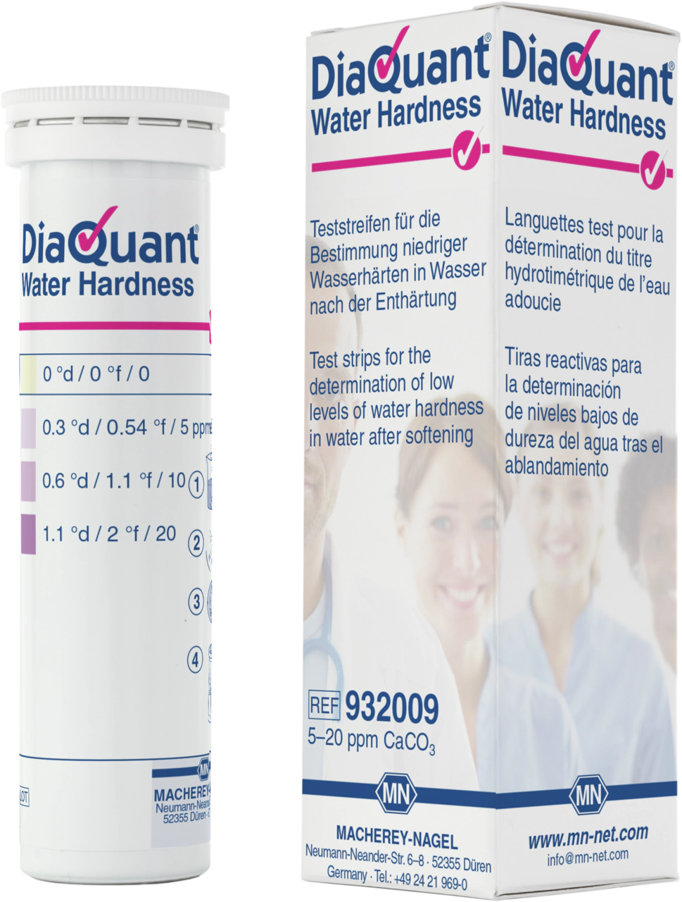 Semi-quantitative test strips DiaQuant Water Hardness