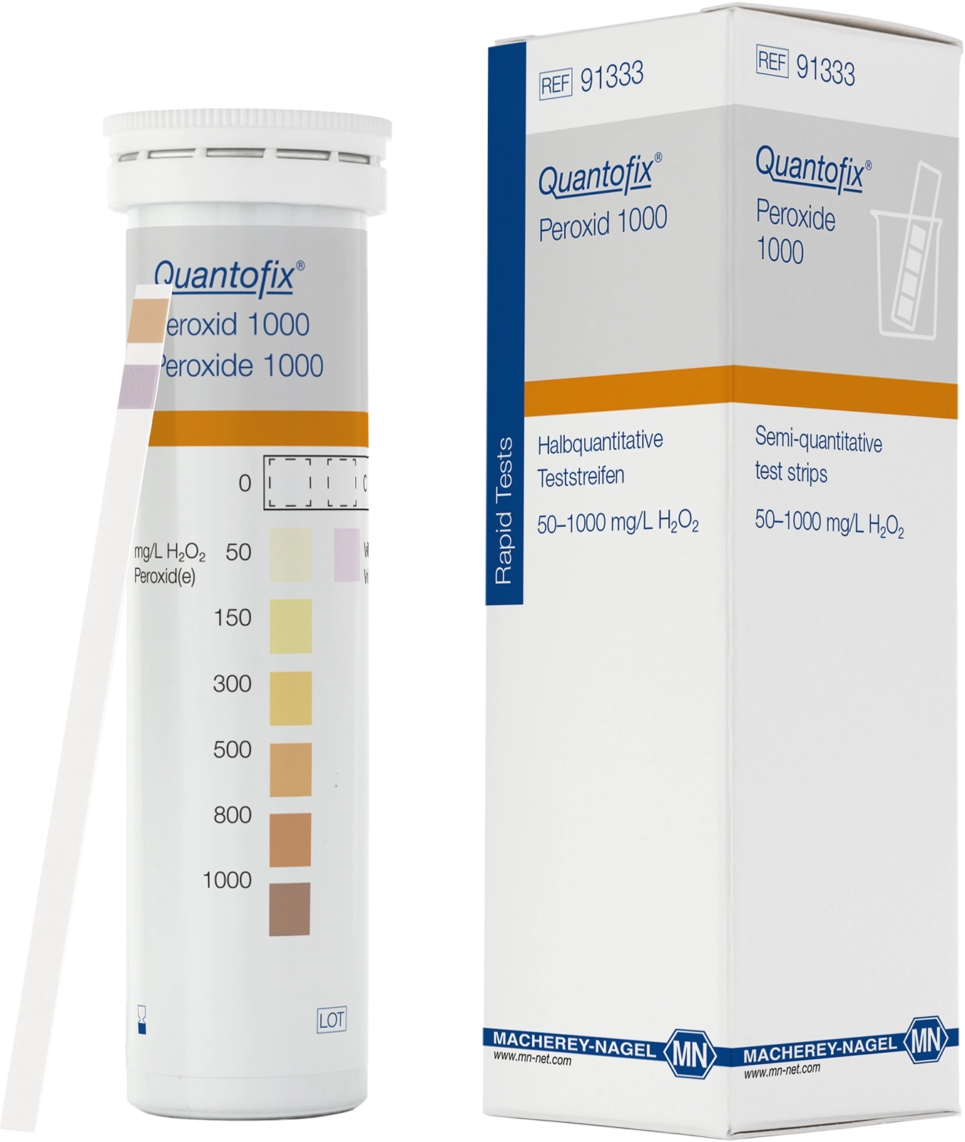 Semi-quantitative test strips QUANTOFIX Peroxide 1000