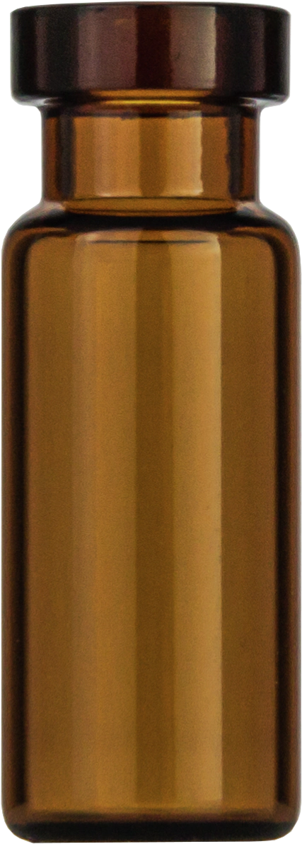 Crimp neck vial, N 11, 11.6x32.0 mm, 1.5 mL, flat bottom, amber