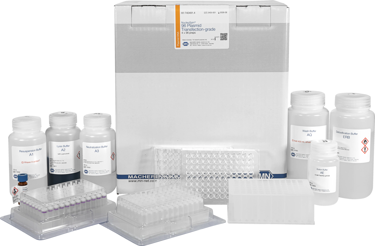 NucleoSpin 96 Plasmid Transfection-grade, 96-well kit for ultrapure plasmid DNA