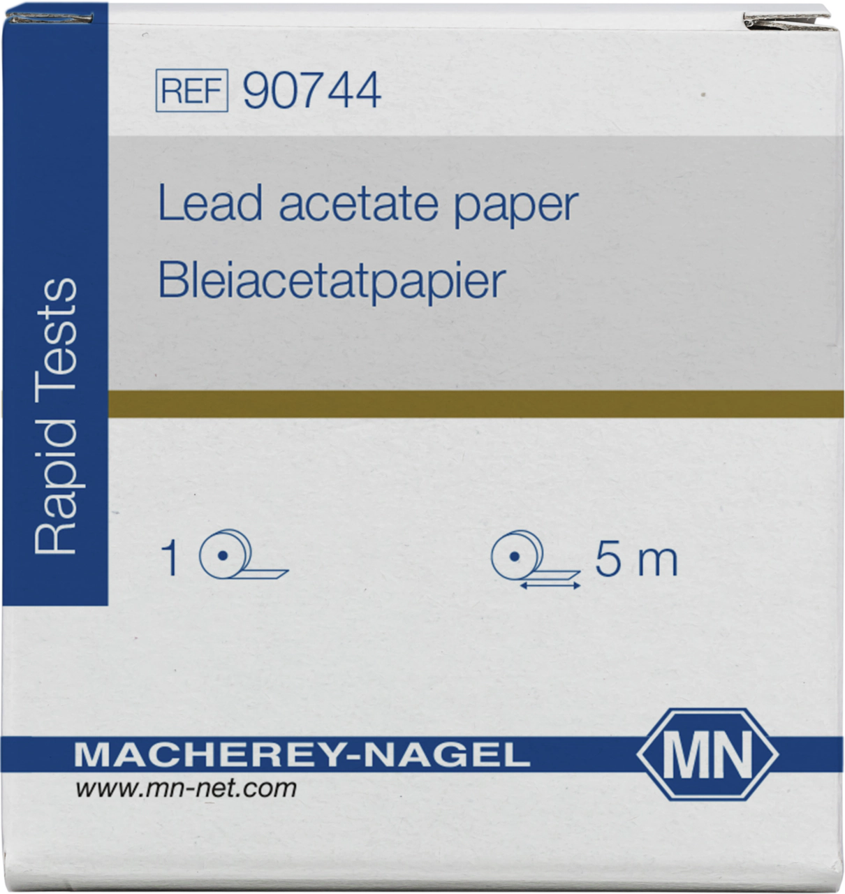 Qualitative Lead acetate paper for Sulfide: 5 mg/L S²⁻, reel