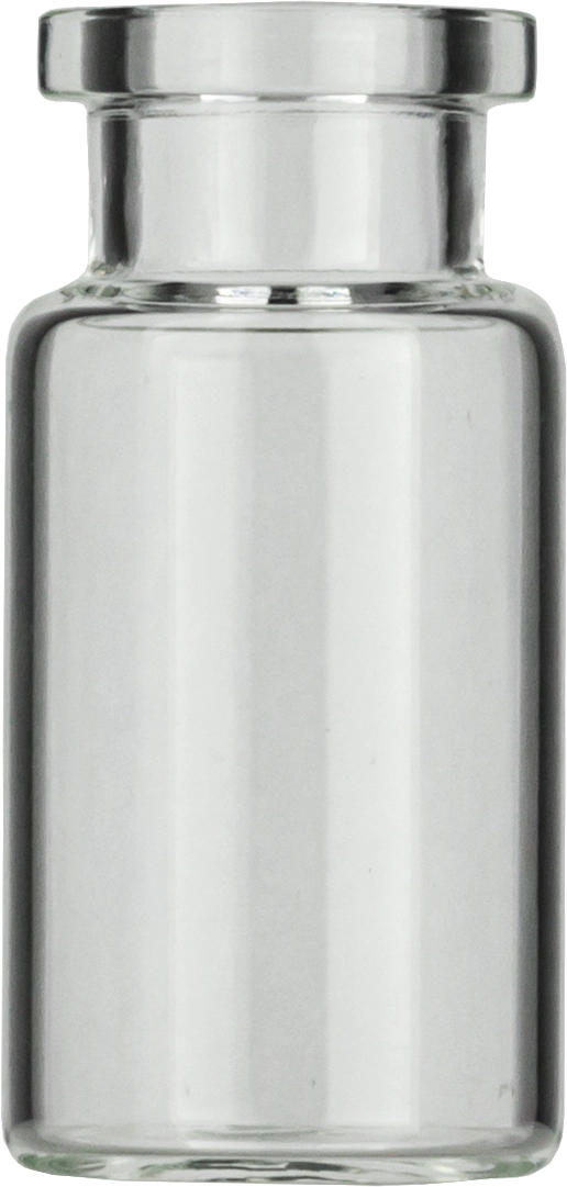 Crimp neck vial, N 20, 22.5x46.0 mm, 10.0 mL, flat bottom, flat neck, clear