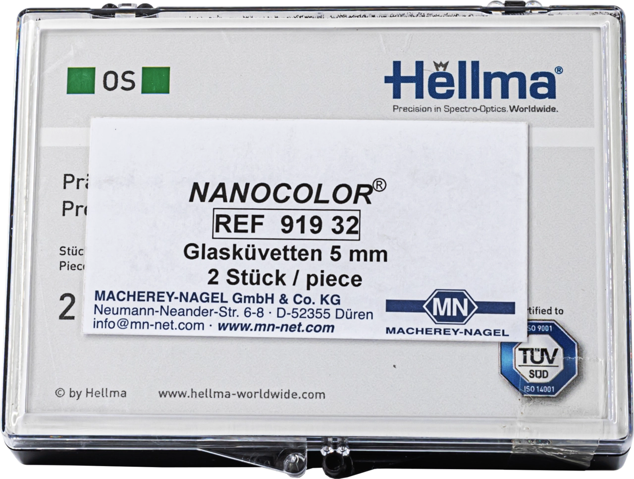 NANOCOLOR Glass cuvettes, 5 mm