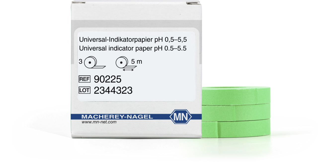 Special indicator paper pH 0.5–5.5, reel, refill pack