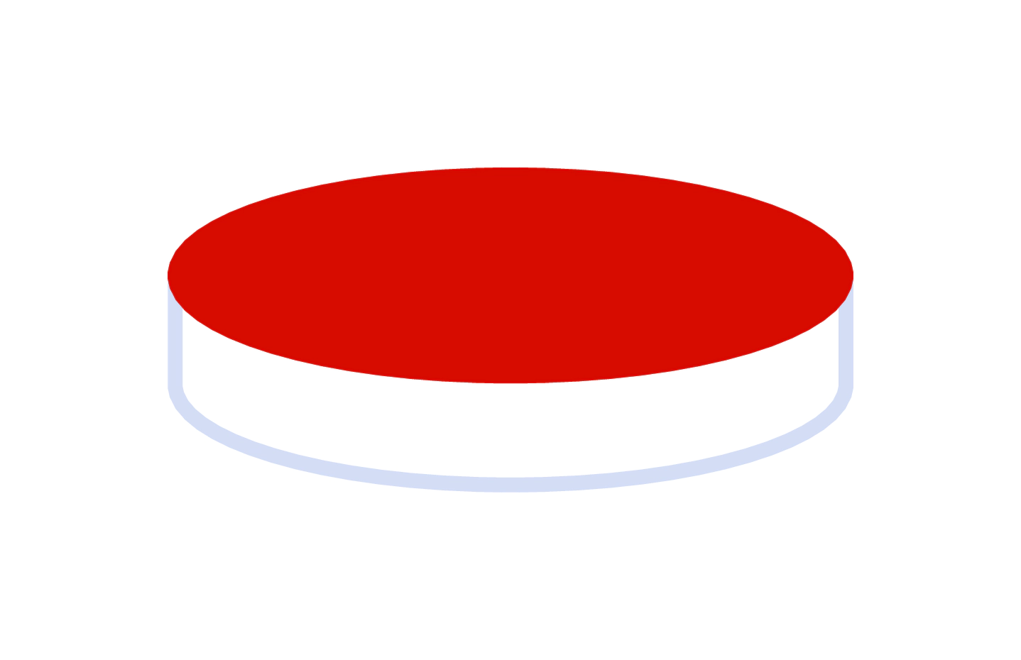 Septa N 8, Silicone/PTFE, White/red, 1.3 mm, 45° shore A