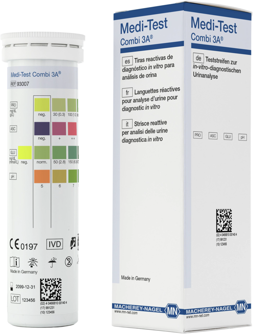 Urine test strips, Medi-Test Combi 3A