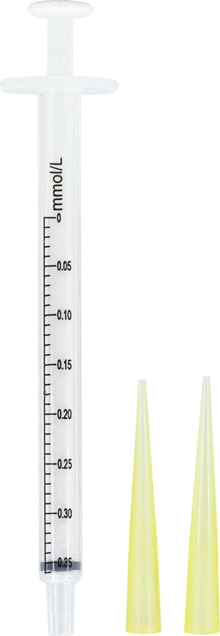 Titration syringe for VISOCOLOR HE Total Hardness H2