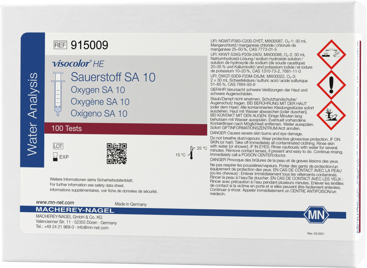 Titrimetric test kit VISOCOLOR HE Oxygen SA 10