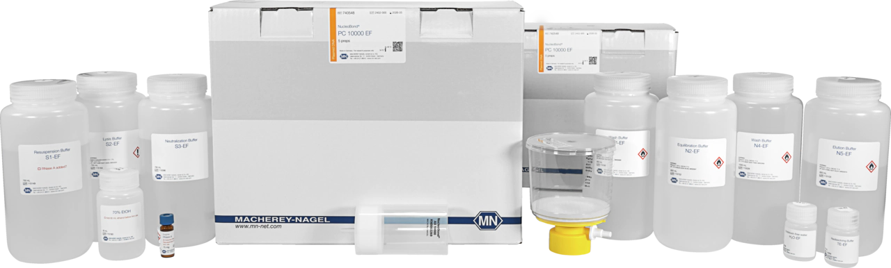 NucleoBond PC 10000 EF, Giga kit for endotoxin-free plasmid DNA