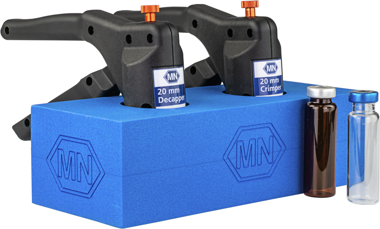 Rack for two ergonomic or electronic crimping tools