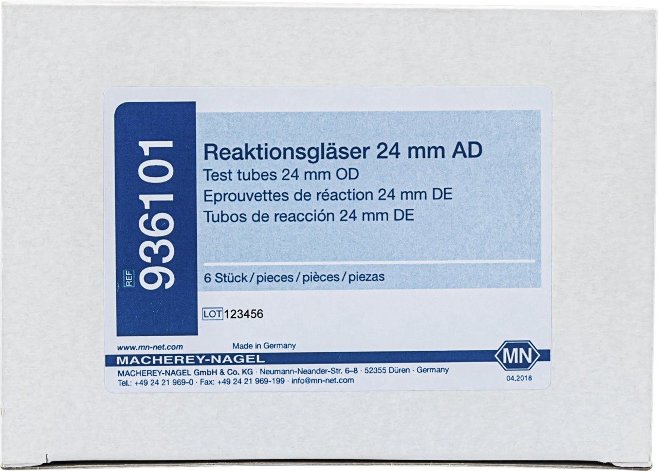 Reaction tubes 24 mm OD