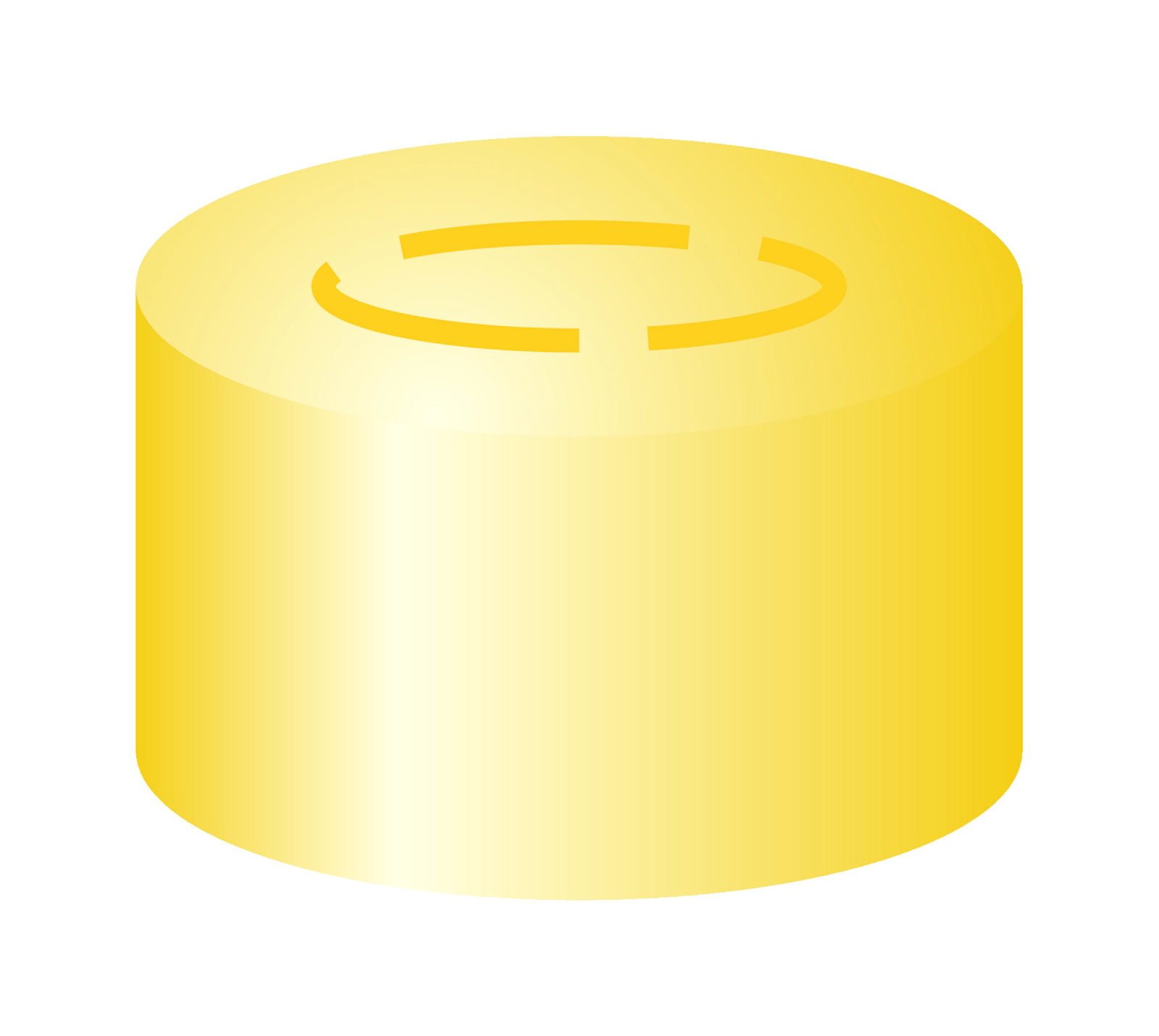 Crimp closure, N 13, alu., gold, center tear off,Butyl dark gray/PTFE gray,2.0mm
