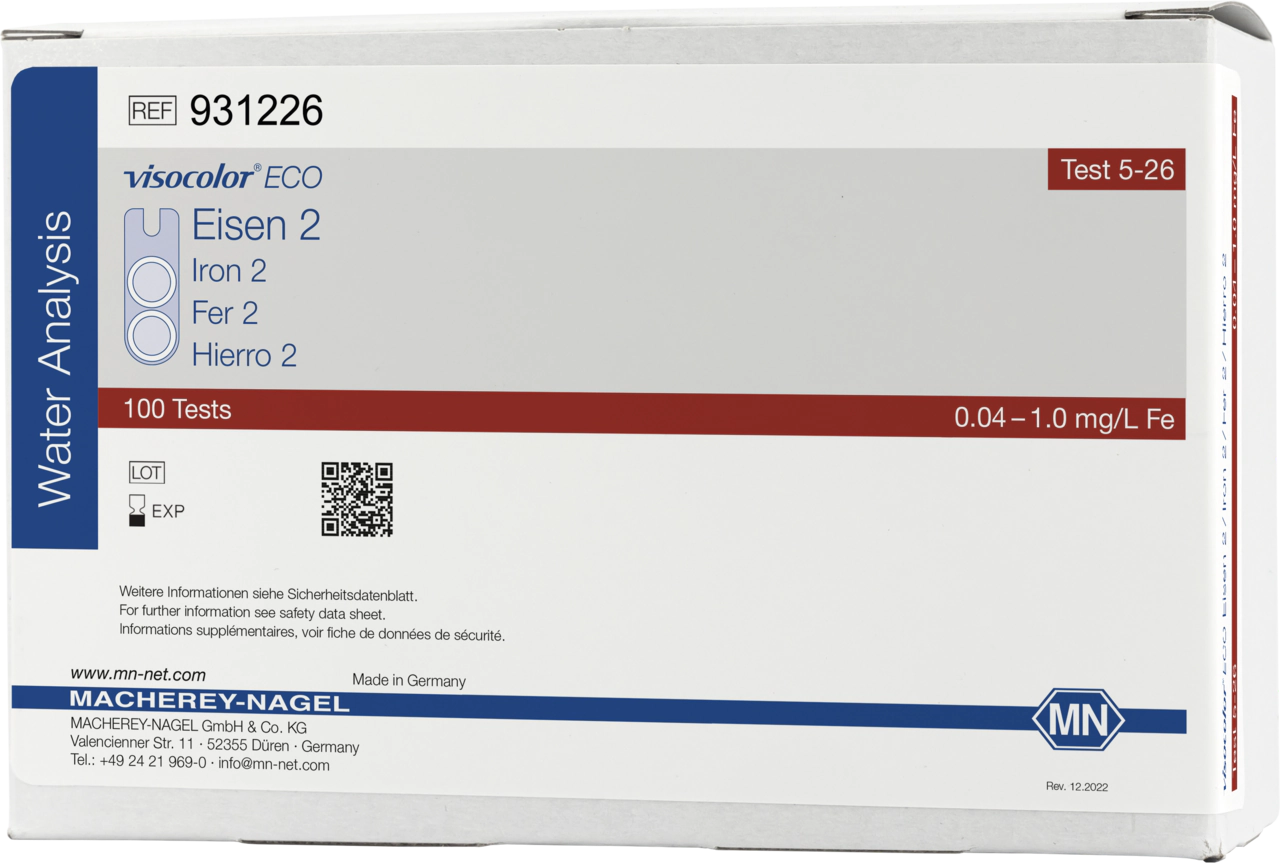 Colorimetric test kit VISOCOLOR ECO Iron 2, refill pack