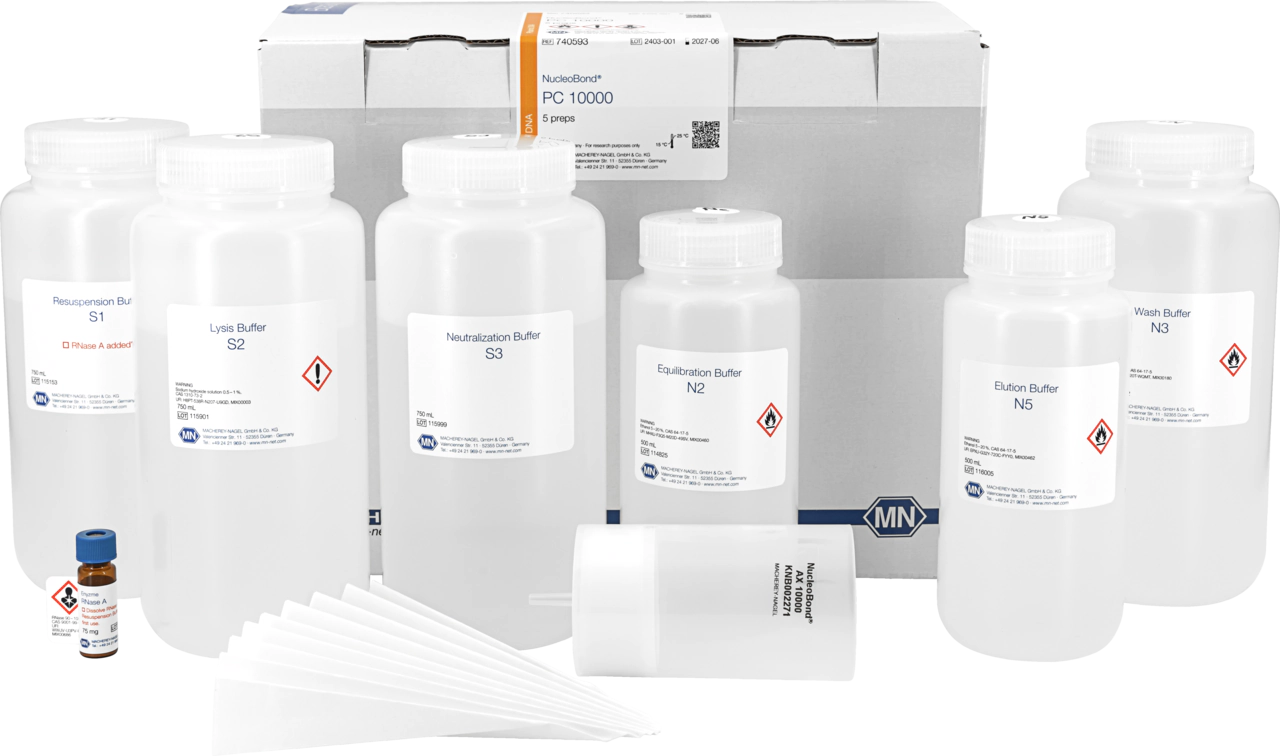 NucleoBond PC 10000, Giga kit for transfection-grade plasmid DNA