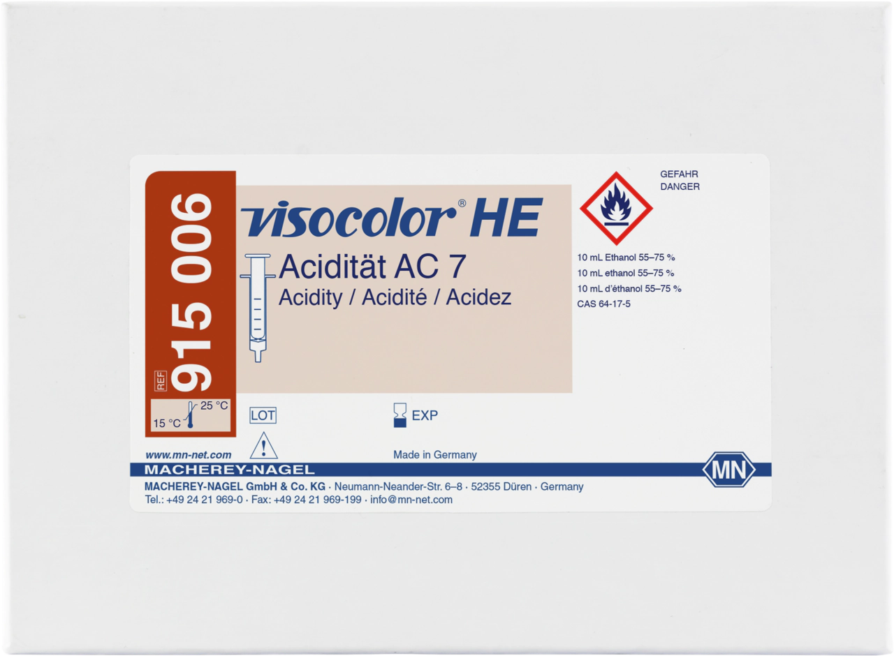 Titrimetric test kit VISOCOLOR HE Acidity AC 7 (base capacity, CO₂)