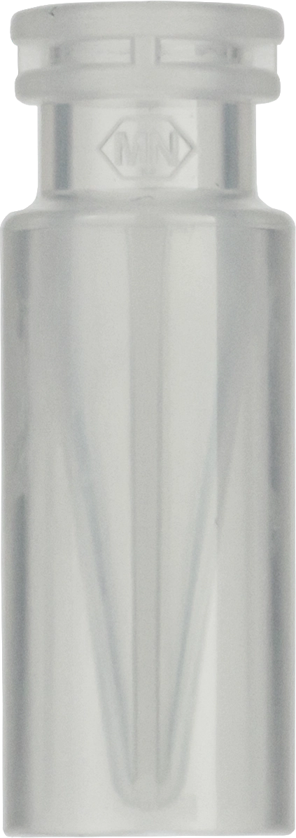 Snap ring/crimp neck vial, N 11, 11.6x32.0 mm, 0.3 mL, inner cone, PP tr.