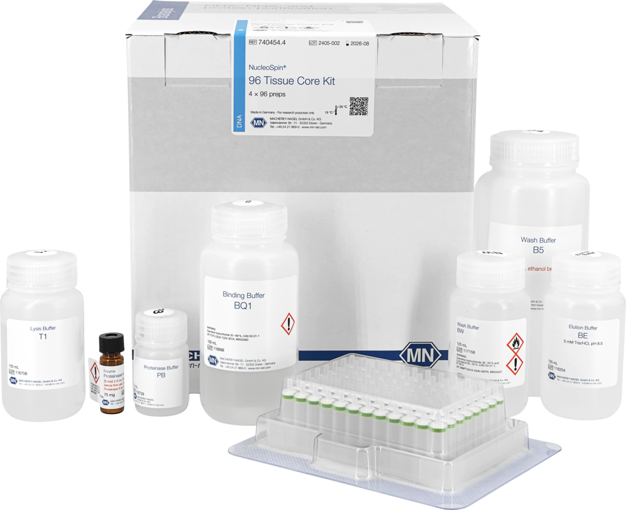 NucleoSpin 96 Tissue Core Kit, 96-well kit for DNA from cells and tissue