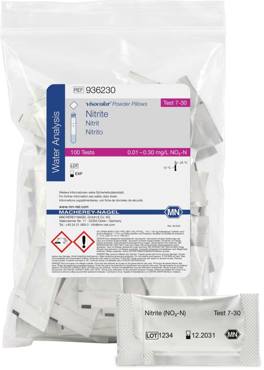 Reagents VISOCOLOR Powder Pillows Nitrite, photometric test