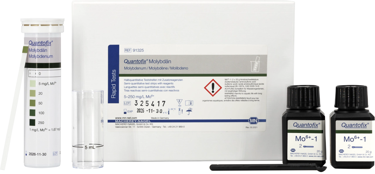 Semi-quantitative test strips QUANTOFIX Molybdenum