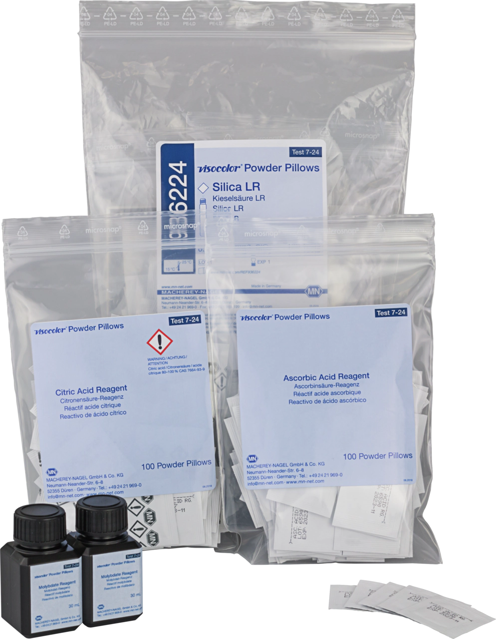 Reagents VISOCOLOR Powder Pillows Silica LR, photometric test