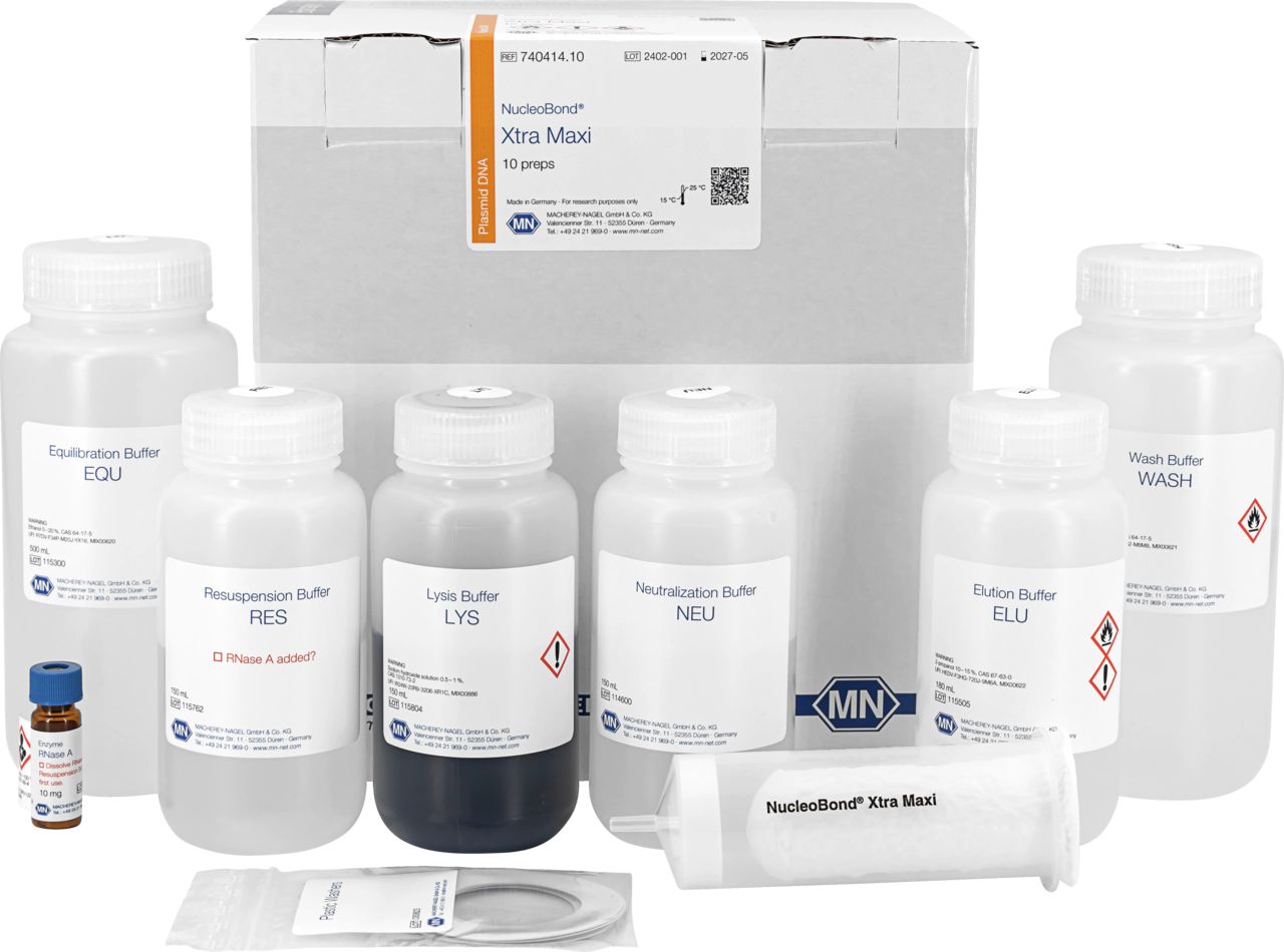 NucleoBond Xtra Maxi kit for transfection-grade plasmid DNA