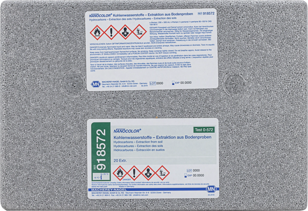 NANOCOLOR HC 300, Set for extraction from soil