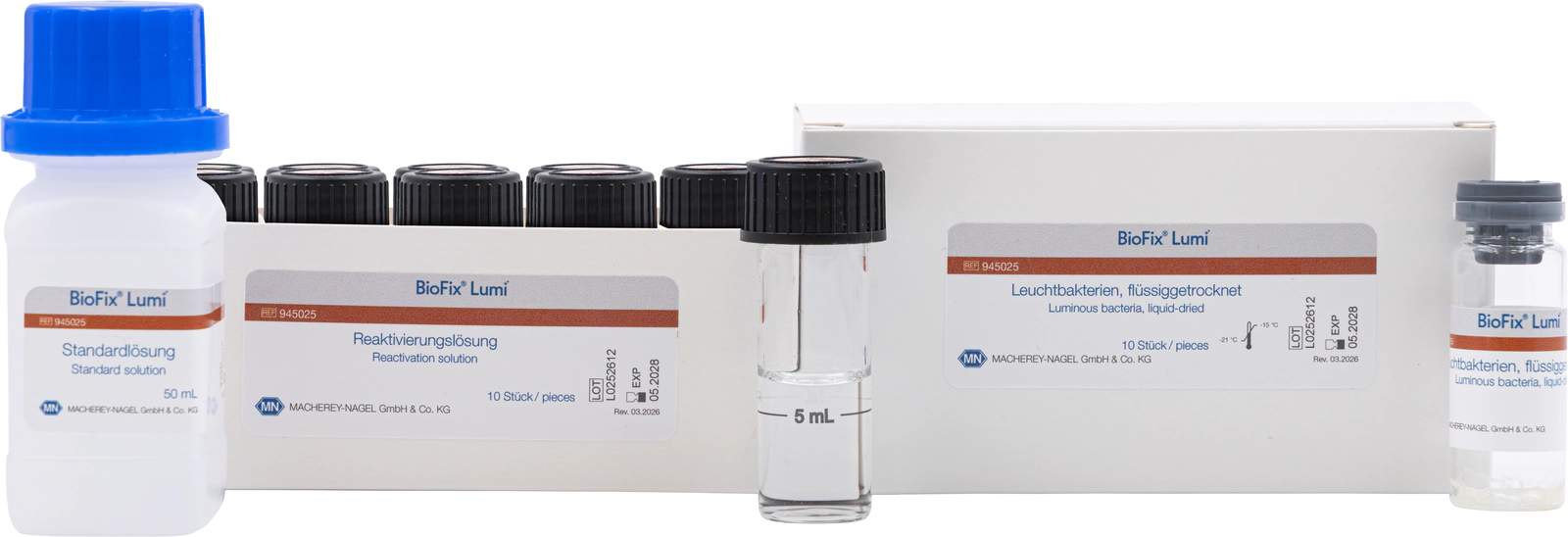 BioFix Lumi luminous bacteria, liquid-dried, 10 tubes for 100 tests