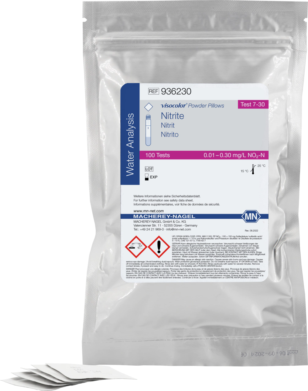 Reagents VISOCOLOR Powder Pillows Nitrite, photometric test
