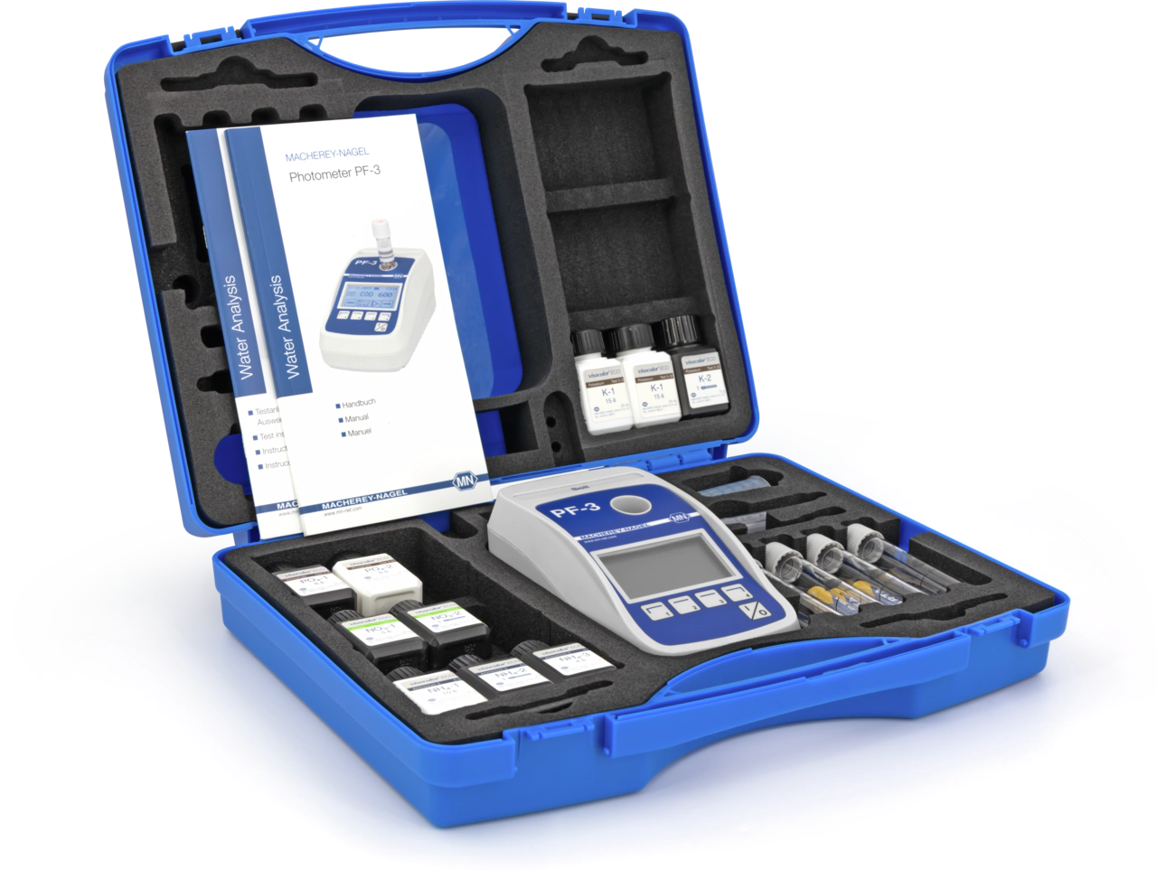 VISOCOLOR Reagent case for soil analysis with PF‑3 Soil