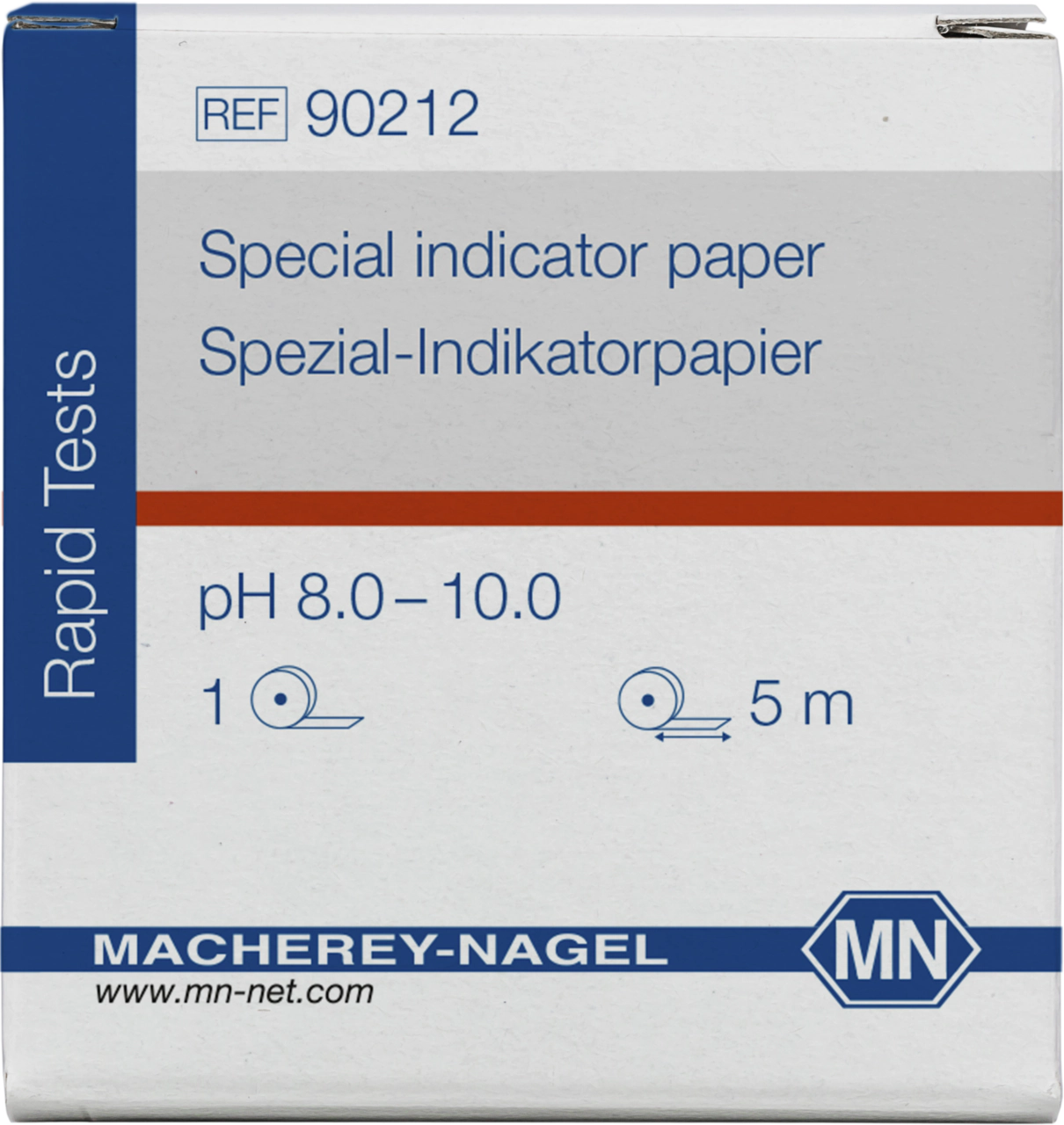 Special indicator paper pH 8.0–10.0, reel
