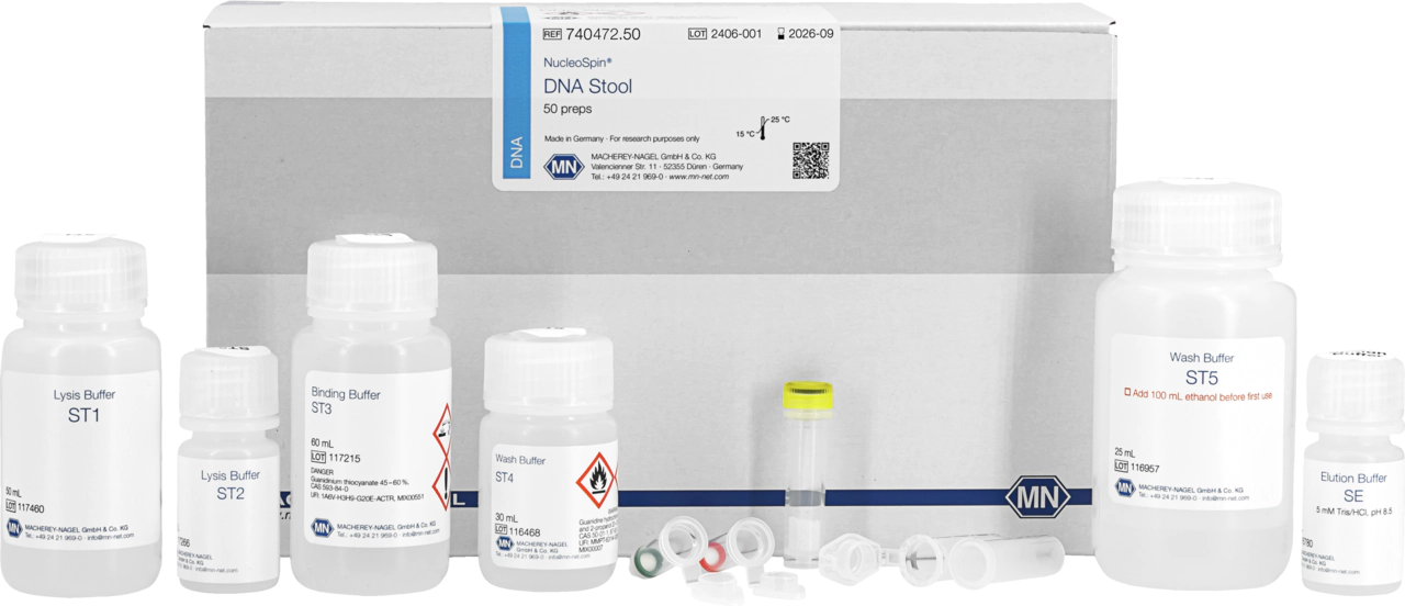 NucleoSpin DNA Stool, Mini kit for DNA from stool